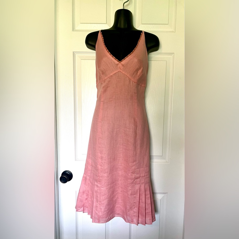 Ann Taylor Pink Midi Slip Dress
